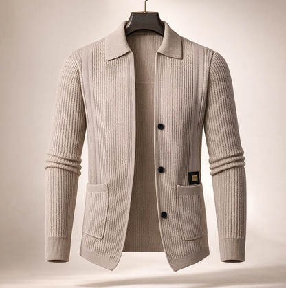 Velworn Men’s Casual Jacket – Soft Textured Fabric