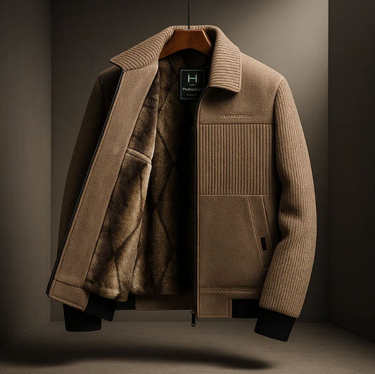 Velworn Men’s Polyester Jacket – Casual Regular Fit