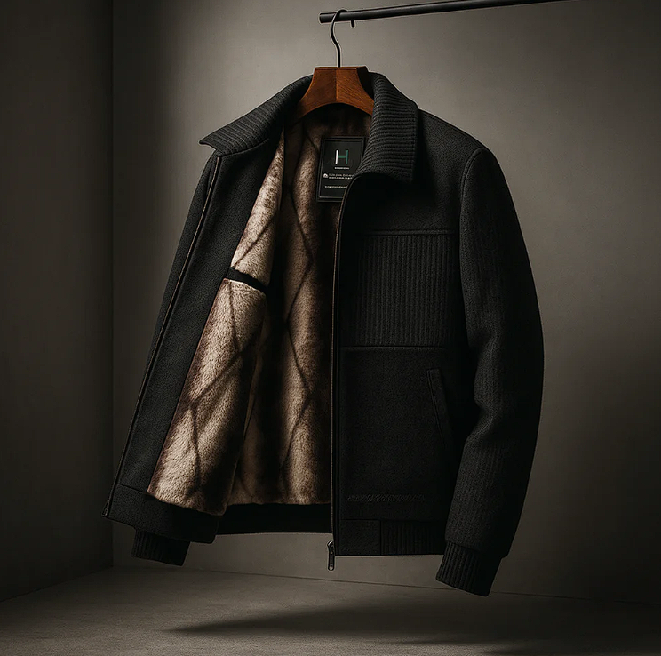 Velworn Men’s Polyester Jacket – Casual Regular Fit